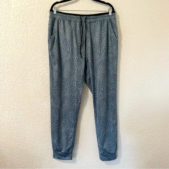 Chubbies Calm Blue Palms Lightweight Jogger Pants Size XL